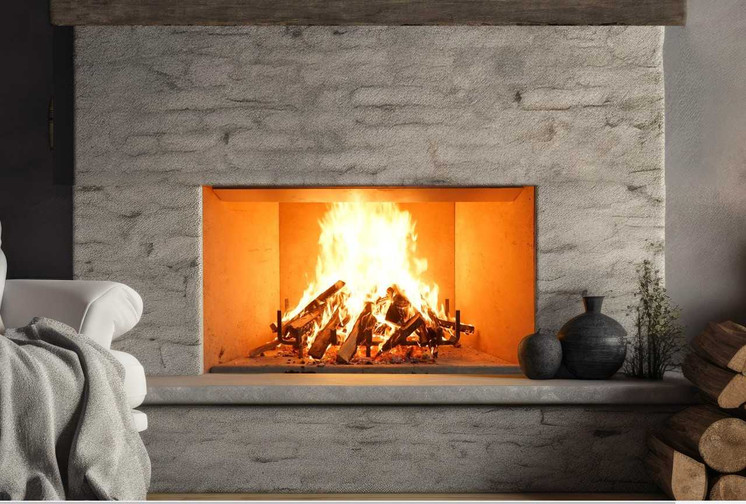 Empire Hearth 54" Blackburn Wood Burning Fireplace (Firebox Only) WB54FB0F