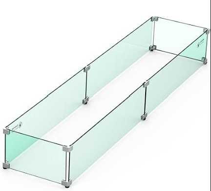 Empire Hearth Wind Deflector Glass, Tall 60 WG604LT