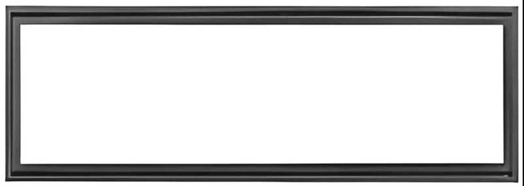 HHT Gun Metal Clean face trim CFT-48-GM-C