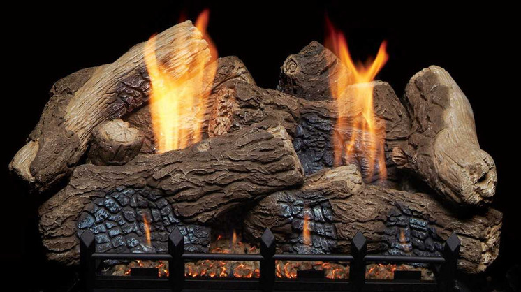 Monessen Fireplaces 30" 7pc Berkley Oak Refractory Log Set BO30-R