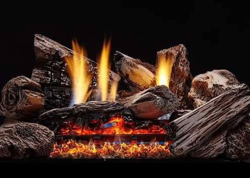 Monessen Fireplaces 18" Burncrete Hybrid 8 pc Moxie Log Set MX18-H