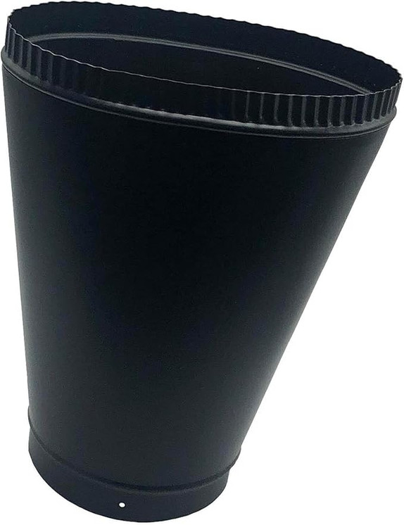 HHT 8" Oval Flue Collar - Classic Black 0000555