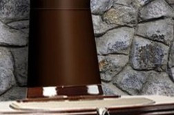 HHT Oval to 6" round adapter, 6" w x11" h - Majolica Brown 0003690