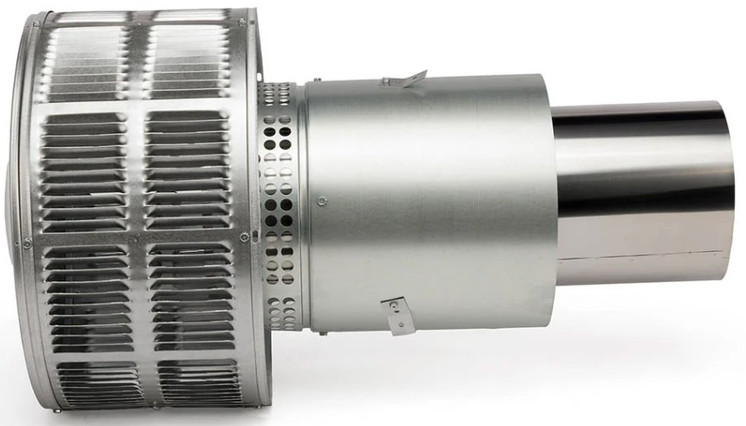 HHT Round telescoping termination cap with storm collar TR342-B