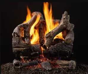 HHT 18" 3-Tier Grand Oak Vented Gas Log Option 3TR-GO18