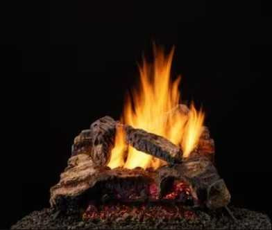 HHT 6-piece Refractory Cement log set for use with 18/24" Radiant Burner DUZY3LS-18-24