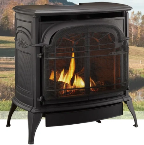 Vermont Castings Stardance Direct Vent Natural Gas Free-Standing Stove SDDVT