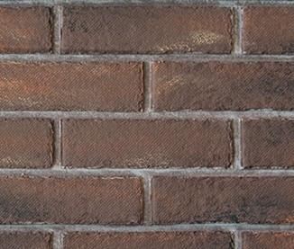 Monessen FBVFF36CLR Colonial Red firebrick panel finish detail