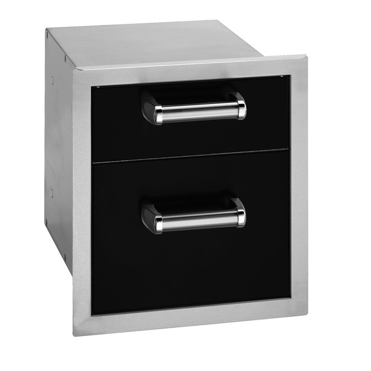 Fire Magic 53802BSC Echelon Black Double Enclosed Drawers