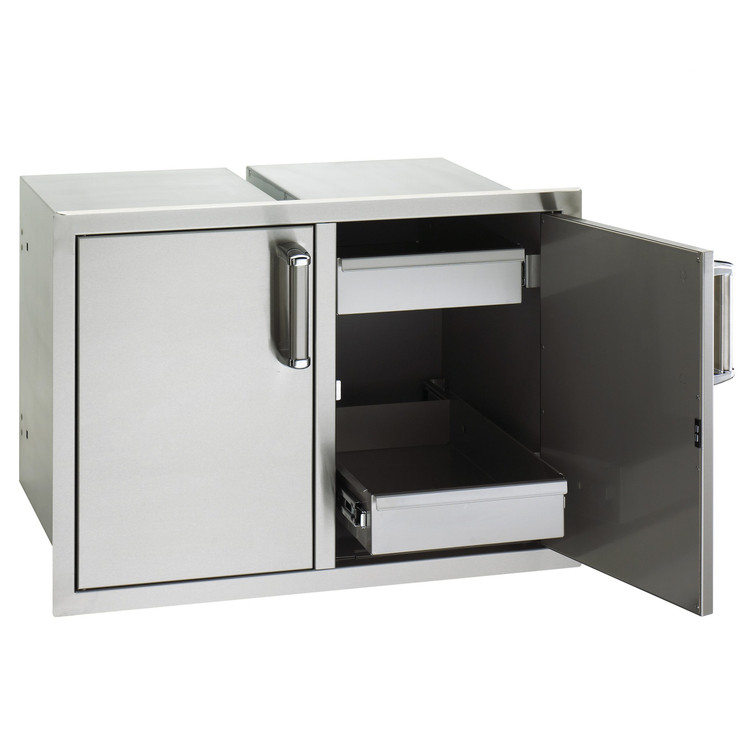 Fire Magic 53930SC-22 Premium Flush Double Doors with Two Dual-Drawer Banks