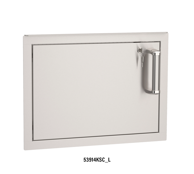 Fire Magic 53914KSC-L Premium Flush Left-Hinge Horizontal Access Door with Lock