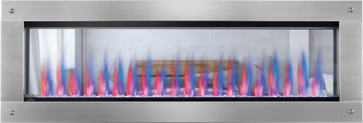 Napoleon CLEARion Elite 60-Inch Stainless Steel 2 x 4 Wall Surround Kit NEFBD60HE-SS-DTRM