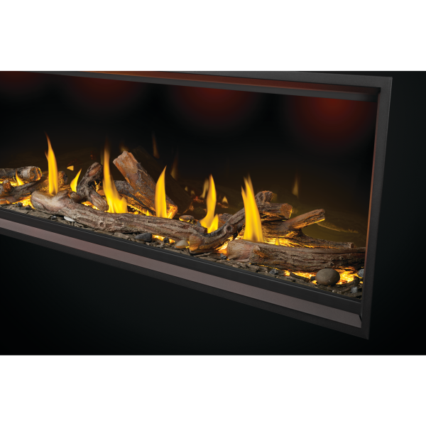 Napoleon 62-Inch Oak Log Kit OLKTLV62 installed in separately sold fireplace