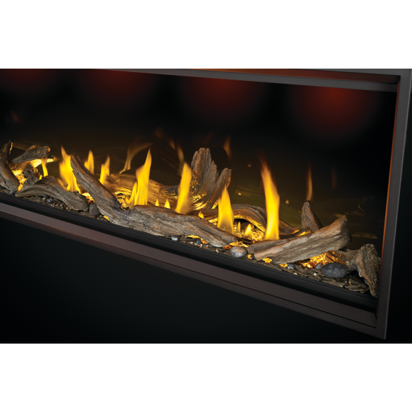 Napoleon 74-Inch Driftwood Log Kit DLKTLV74 installed in separately sold fireplace