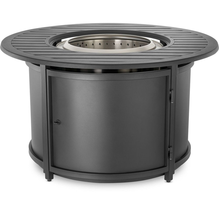 Napoleon NWO44TI-BK 44-Inch Black Round Fire Pit Table Surround — fire pit shown separately sold