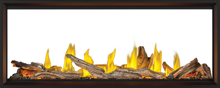 Napoleon Tall Linear Vector 62 See-Through Natural Gas Fireplace TLV62N2