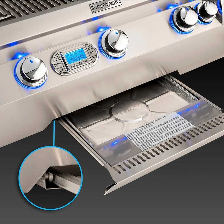 Fire Magic Echelon 48" Portable Grill Digital Thermometer and Power Burner E1060s