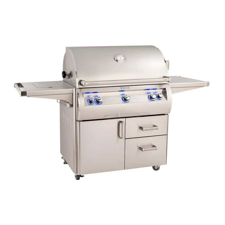 Fire Magic Echelon Diamond 36" Grill with Analog Thermometer & Side Burner E790s-8
