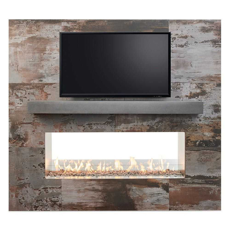 Outdoor Greatroom 72" Ready-to-Finish See-Through Outdoor Gas Fireplace RSTL-72DNG