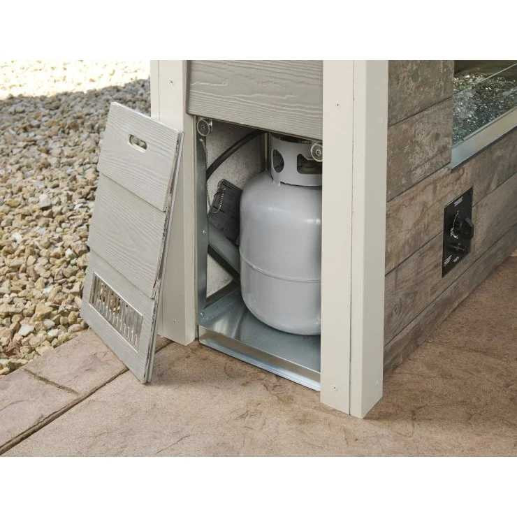 Outdoor Greatroom 60" Ready-to-Finish See-Through Outdoor Gas Fireplace RSTL-60DNG