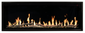 Modern Flames ORION 76" MULTI LINEAR V2 LCD ELECTRIC FIREPLACE OR76-MULTI-V2