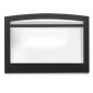 Napoleon Faceplate - Small Arched 3-Sided, 2.5" Black (for 3-Sided Backerplate) — SABKF2RD