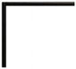 Empire Hearth 3/4" Matte Black Beveled Frame DF601VBL