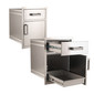 Fire Magic 54018S Premium Flush Medium Pantry Door and Drawer Combo