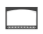 Napoleon H46F Decorative Front - Black, Heritage Design for Ascent™ 46