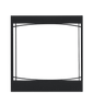 Napoleon Z30F Decorative Front - Black, Zen Design for Ascent™ 30