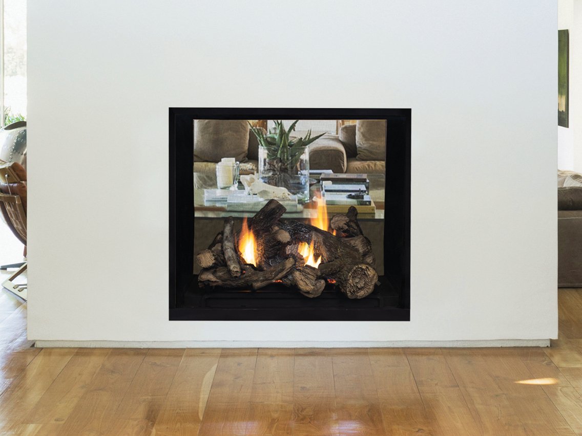 Superior fireplace installed in a home