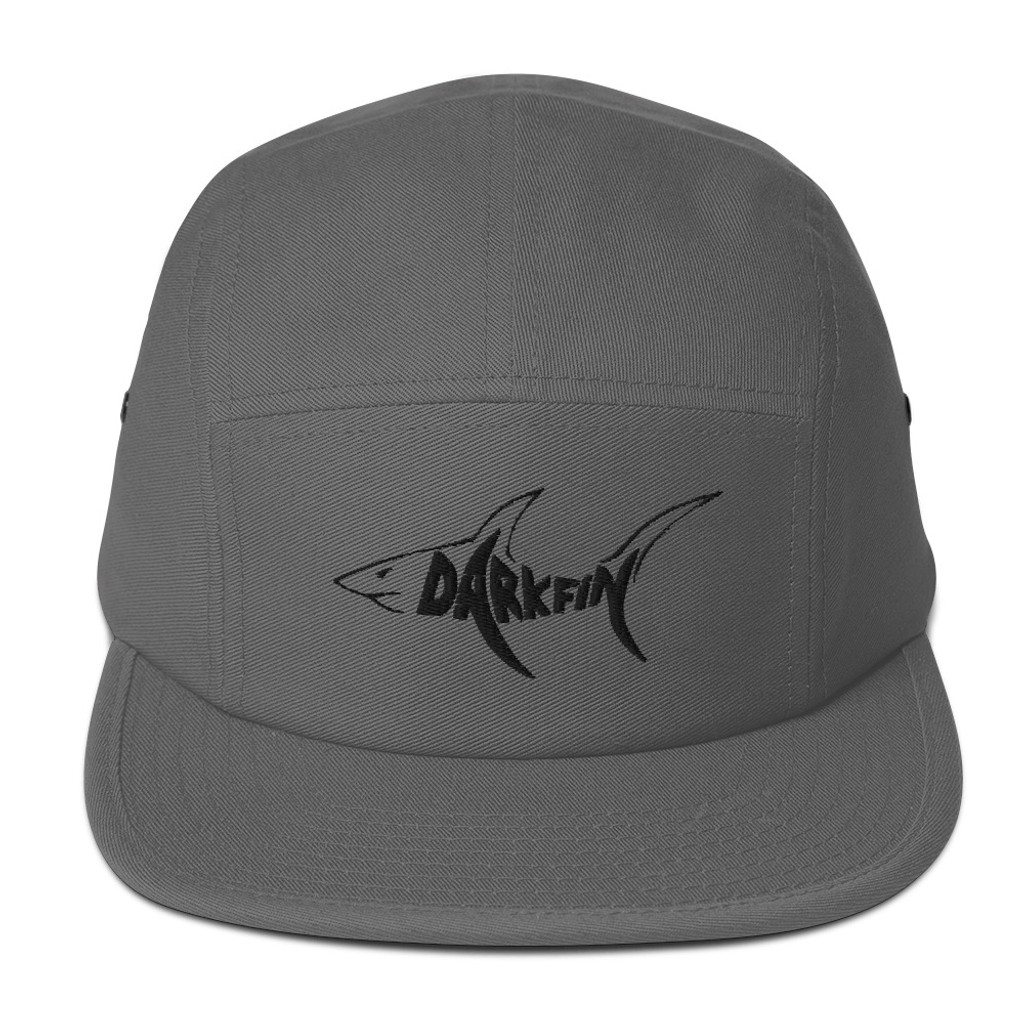 Darkfin Unisex Five Panel Hat - Black shark