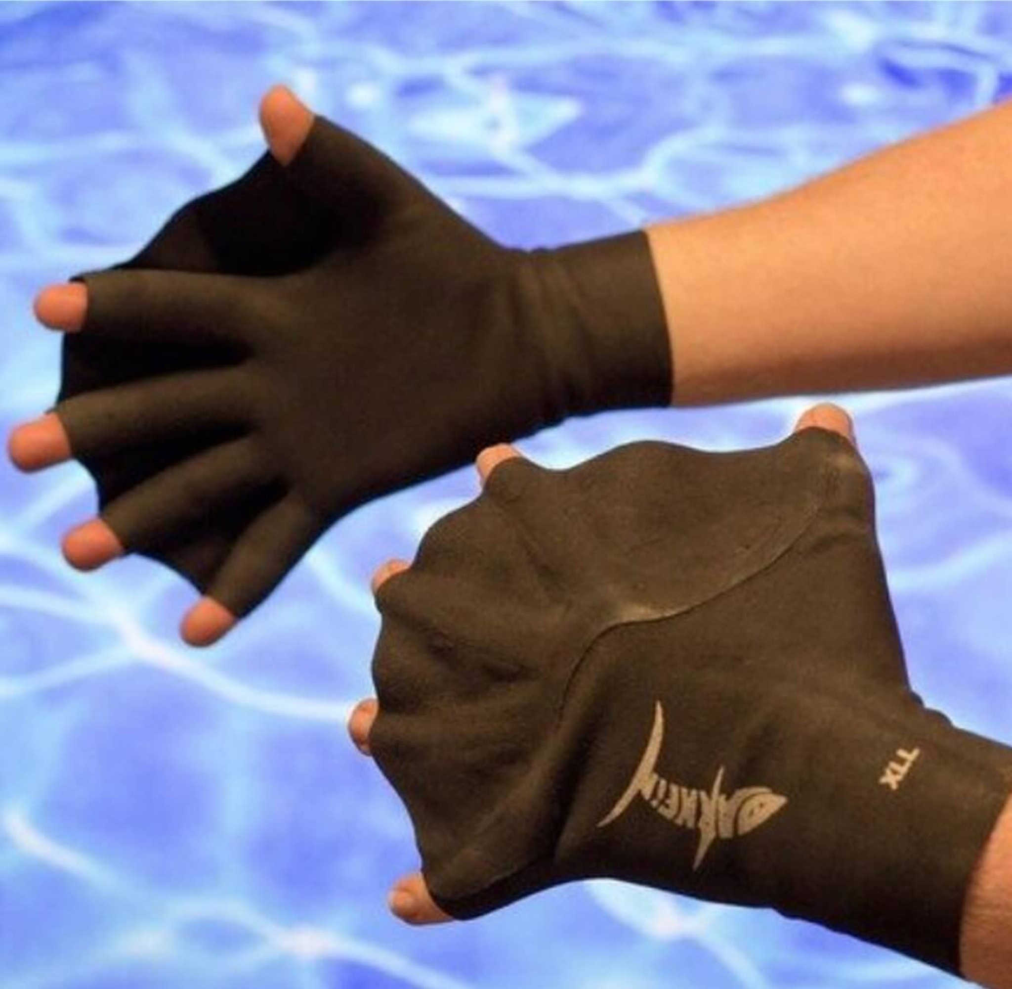 Darkfin  Webbed Paddle Gloves for Surfing, Diving, Snorkeling, Swimming