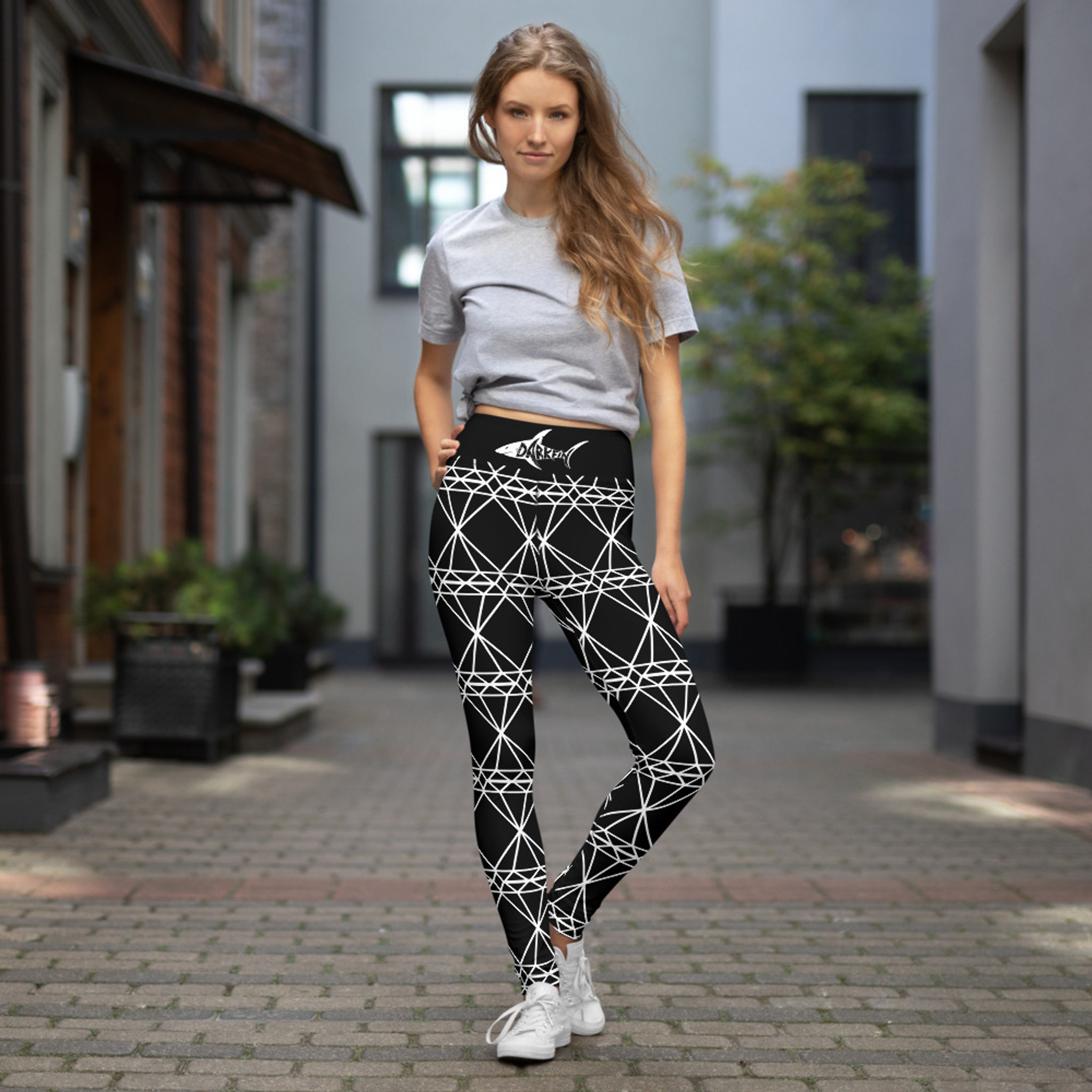 Diamond Print Pattern Women Leggings