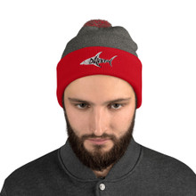 DARKFIN UNISEX Pom-Pom Beanie - White Shark