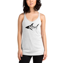 DARKFIN Women's Racerback Tank Top - BLACK SHARK