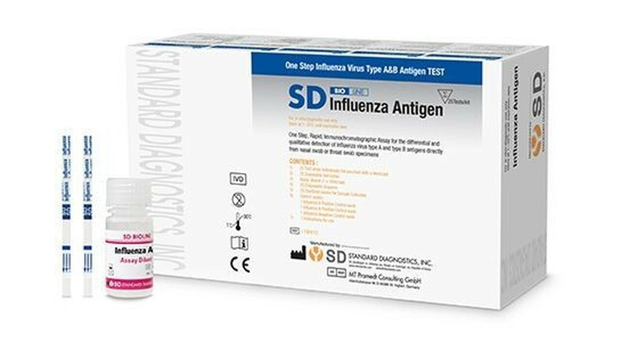 möLab Influenza Schnelltest A + B, 20 Stk. 