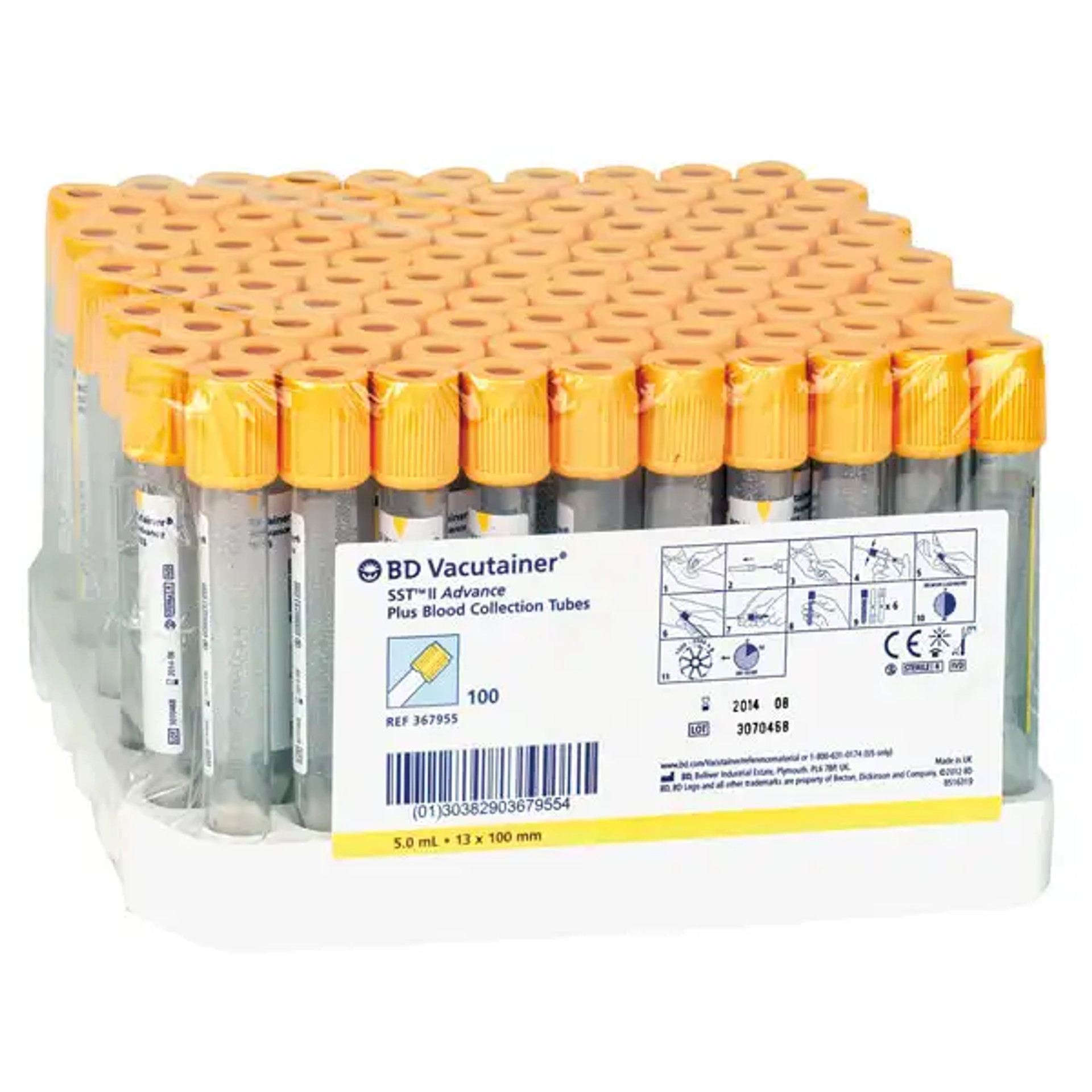 BD Vacutainer® SST™ Advance Tubes 100