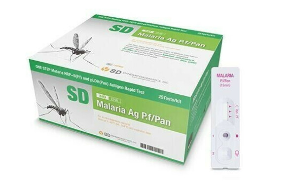 Malaria Differential P.f/Pan Ag Test (HRP II+ pLDH) POCT (Lancet, Capillary tube, Alcohol swab Incld.)
