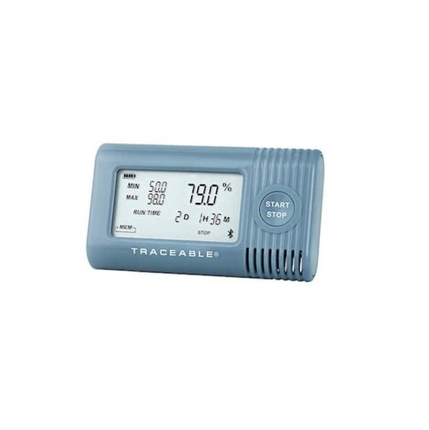 Traceable® Temperature/Humidity Bluetooth Data Logger compatible with TraceableGO™ App and TraceableLIVE® Cloud Service ; Ambient Sensor