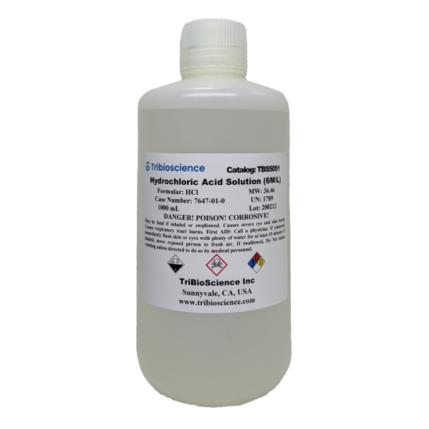 6M Hydrochloric Acid (HCl) Solution | TBS5051