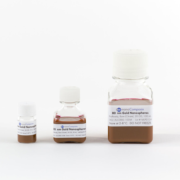 BioReady Gold Nanospheres – Bare (Citrate) | AUCR80