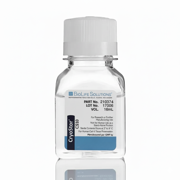 CryoStor® CS10 10% DMSO cryopreservation solution distributed by maxanim.