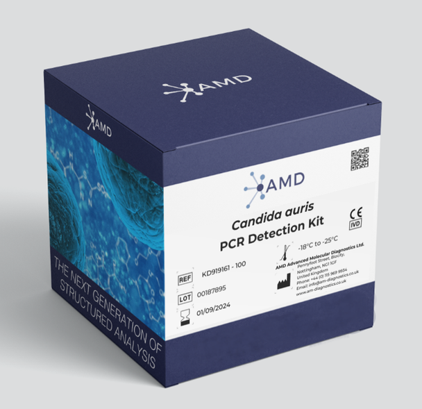 Candida auris (C. auris) PCR Detection Kit for rapid real-time PCR detection of multidrug-resistant Candida auris in clinical and laboratory samples.