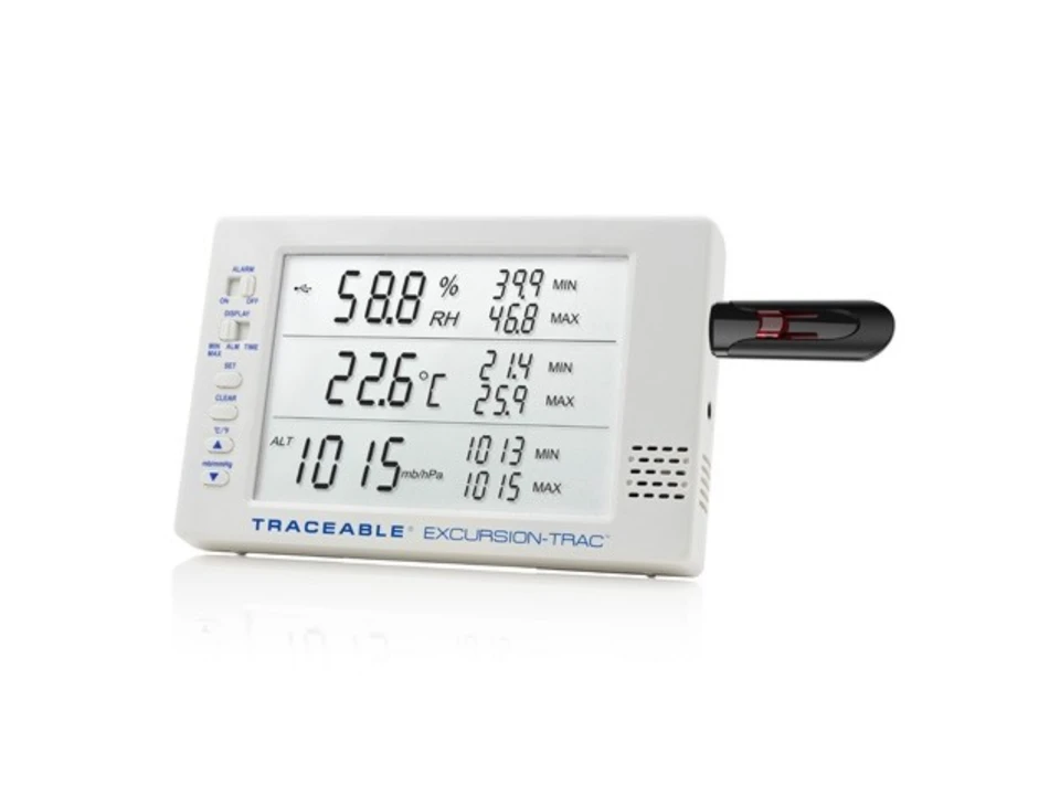 Excursiontrac refrigeratorfreezer datalogging traceable thermometer ...