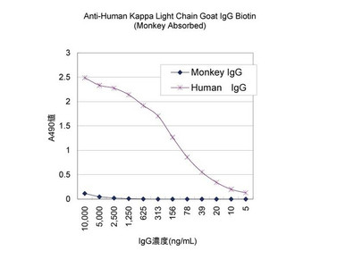Anti-Human Kappa Light Chain Goat IgG Biotin (Monkey Absorbed) | 17249