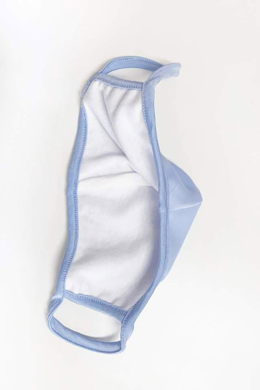 Singles - 2 Ply Cotton Inner Silky Scuba Outer Face Masks - Made in the USA - Reusable - Female Sizing
