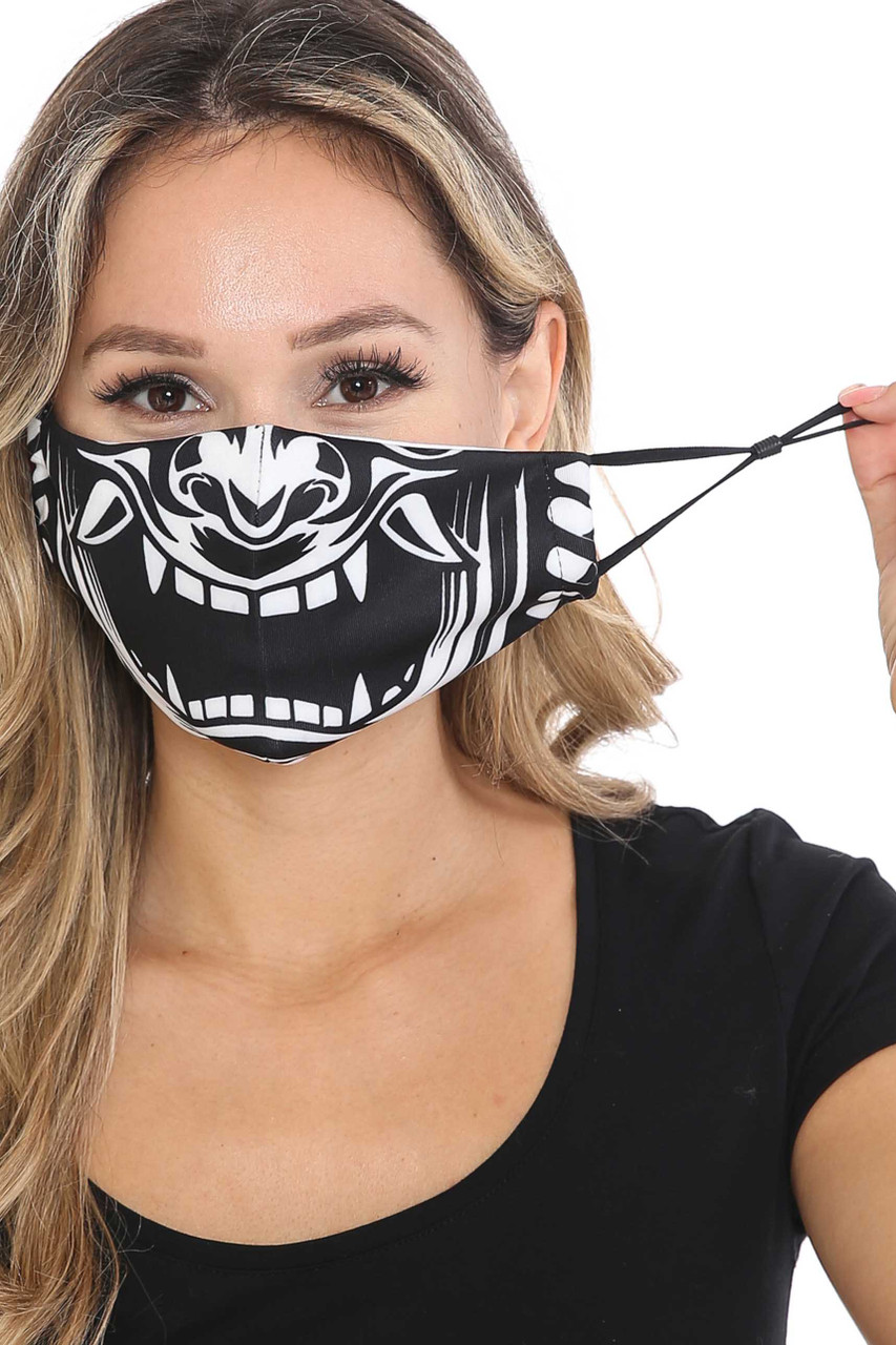 Evil Phantom Graphic Face Mask