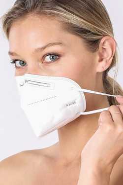 SINGLES - White KN95 Face Mask - Individually Wrapped