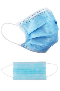 2 Single Use Disposable Face Masks - Wrapped in Packs of 2